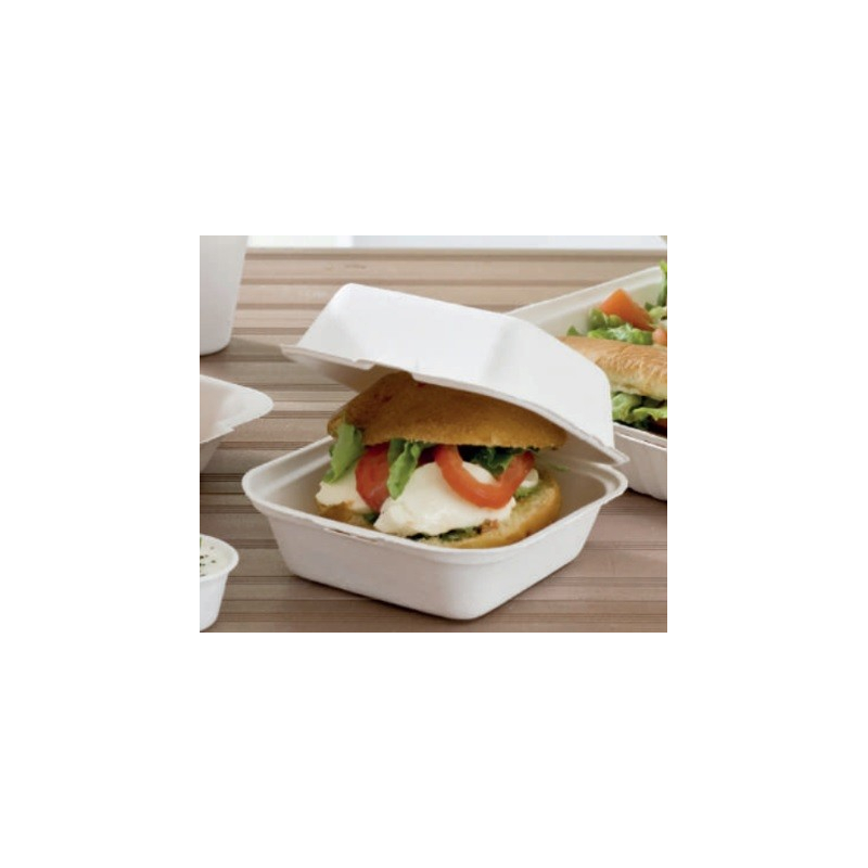 Boite burger en bagasse biodégradable