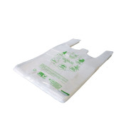 Sac plastique liassé à bretelles biodégradable et compostable   - 3 tailles