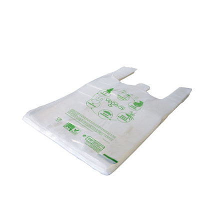 Sac plastique liassé à bretelles biodégradable et compostable   - 3 tailles