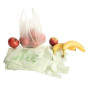 Sac plastique liassé à bretelles biodégradable et compostable   - 3 tailles