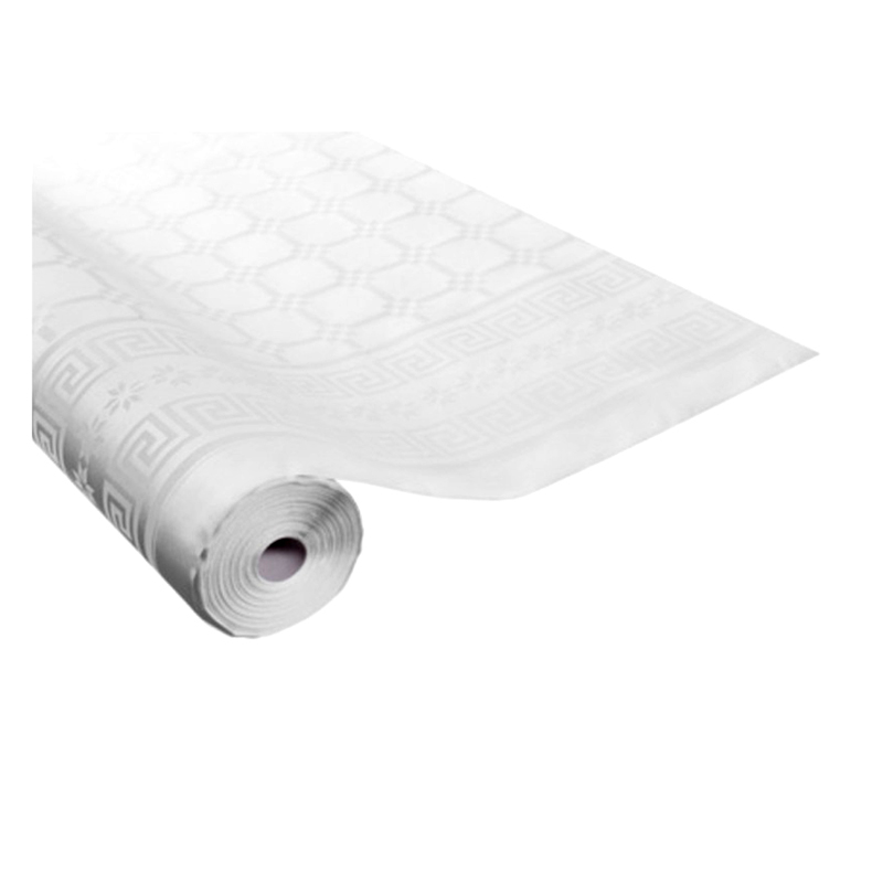 Nappe papier blanc 54po en rouleau - Lapaco